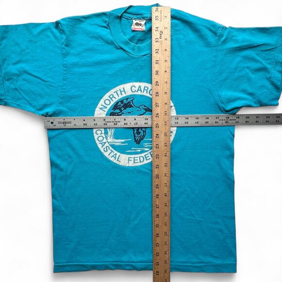 Vintage 90s Pelican North Carolina Coastal Federation NC Nature T Shirt USA Made - Picture 8 of 8